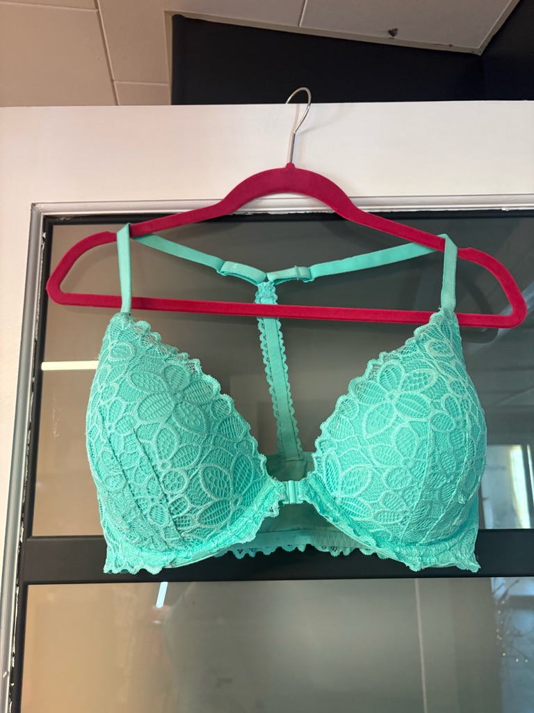Victoria's Secret Lace Push-Up Bralette In Aqua